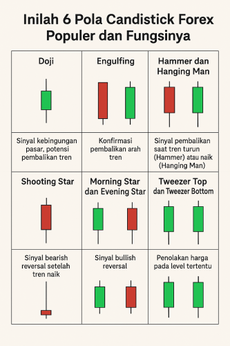 Inilah 6 Pola Candlestick Forex Populer dan Fungsinya
