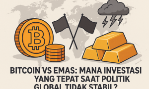 Emas atau Bitcoin: Mana Investasi yang Tepat Saat Politik Global Tidak Stabil?