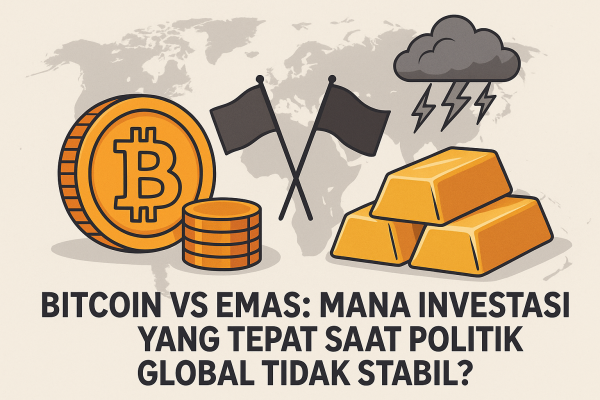 Emas atau Bitcoin: Mana Investasi yang Tepat Saat Politik Global Tidak Stabil?