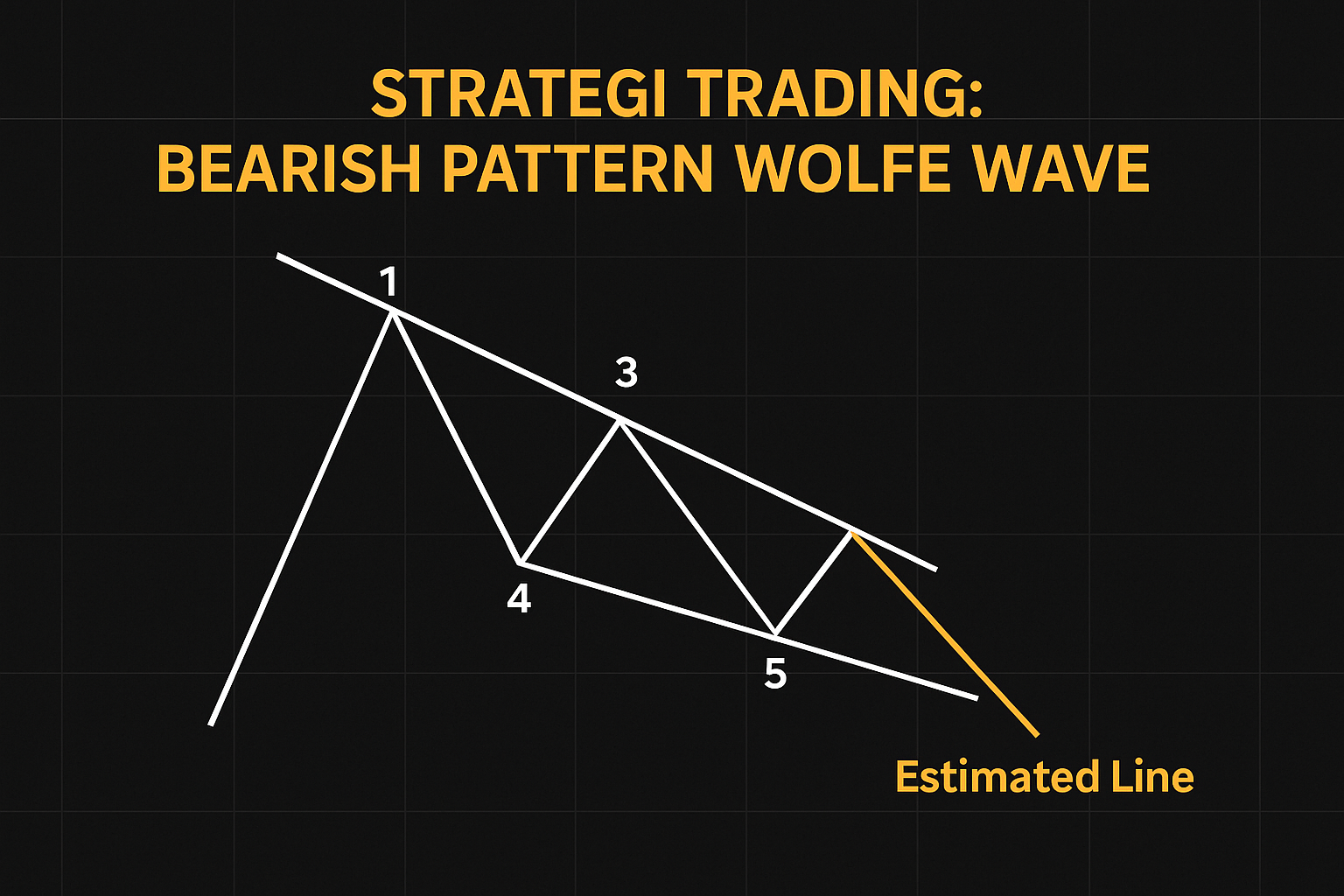 Strategi Trading: Pola Bearish Pattern Wolfe Wave
