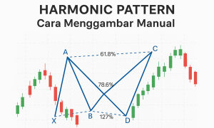 Cara Menggambar Pola Harmonic Pattern Secara Manual di Chart Forex