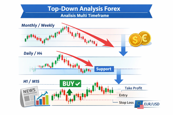 Apa yang Dimaksud dengan Top-Down Analysis dalam Trading Forex?
