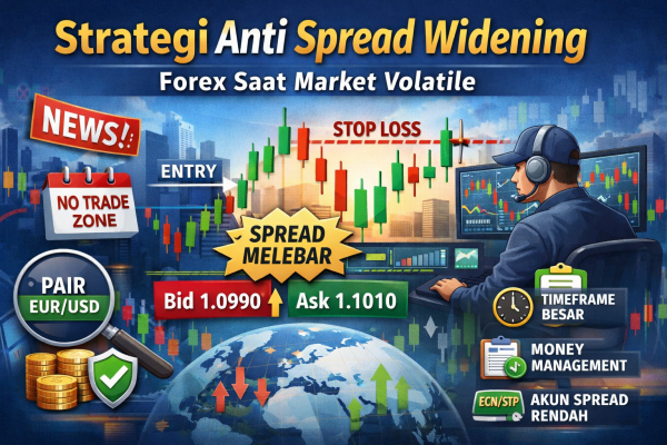 Strategi Anti Spread Widening Forex Saat Market Volatile