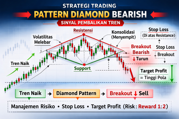 Memahami Strategi Trading Pattern Diamond Bearish Forex