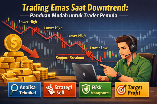 Trading Emas Saat Downtrend: Panduan Mudah untuk Trader Pemula