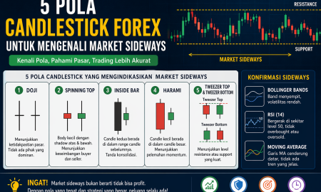 5 Pola Candlestick yang Mengindikasikan Market Sideways Forex