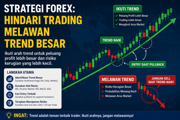 Strategi Forex: Cara Menghindari Trading Melawan Arus Trend Besar
