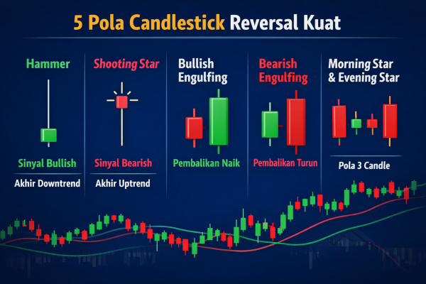 5 Pola Candlestick Reversal yang Wajib Dipahami Trader