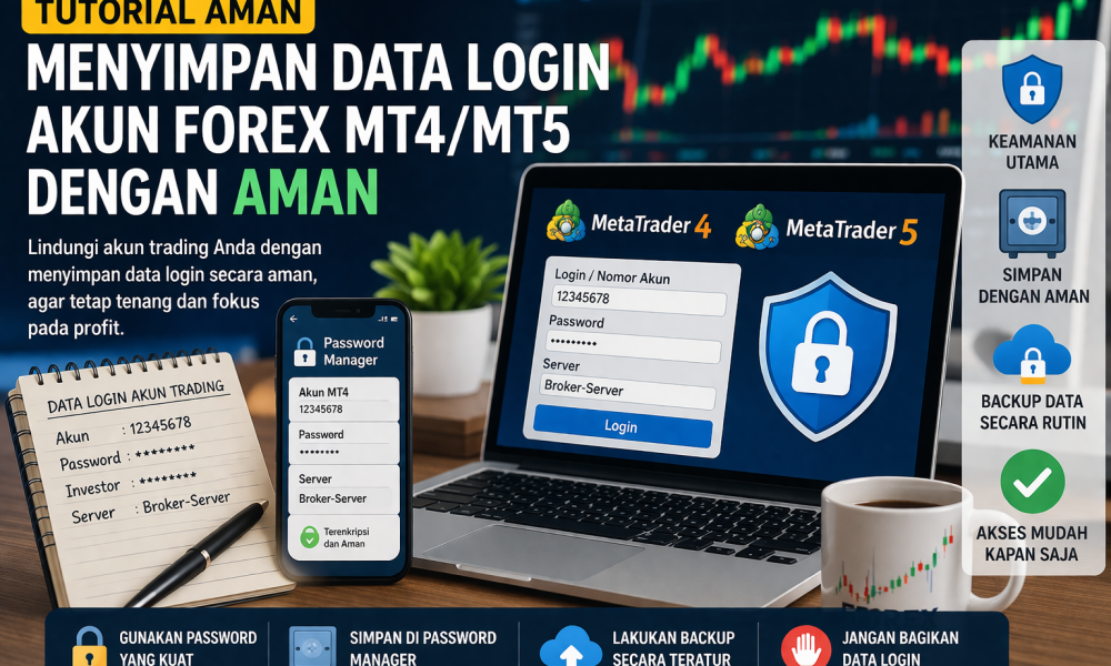 Tutorial Menyimpan Data Login Akun Forex MT4/MT5 dengan Aman Bagi Trader Pemula