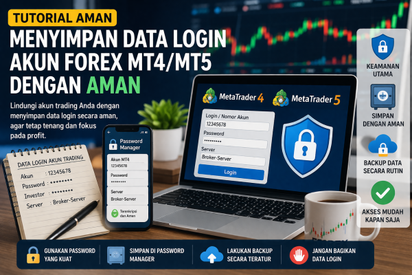 Tutorial Menyimpan Data Login Akun Forex MT4/MT5 dengan Aman Bagi Trader Pemula