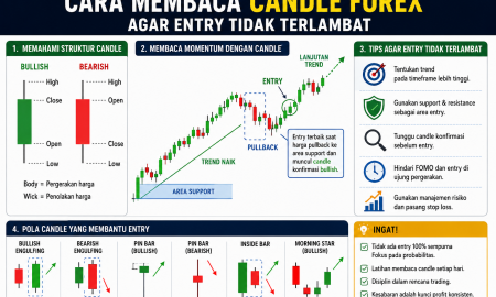 Cara Membaca Candle Forex untuk Menghindari Entry yang Terlambat