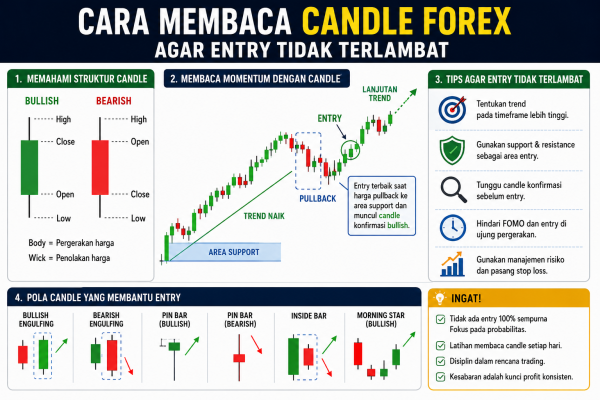 Cara Membaca Candle Forex untuk Menghindari Entry yang Terlambat