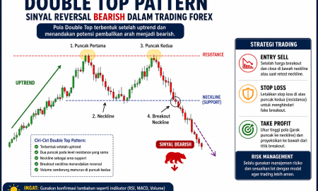 Double Top Pattern: Sinyal Reversal Trend Forex Akurat