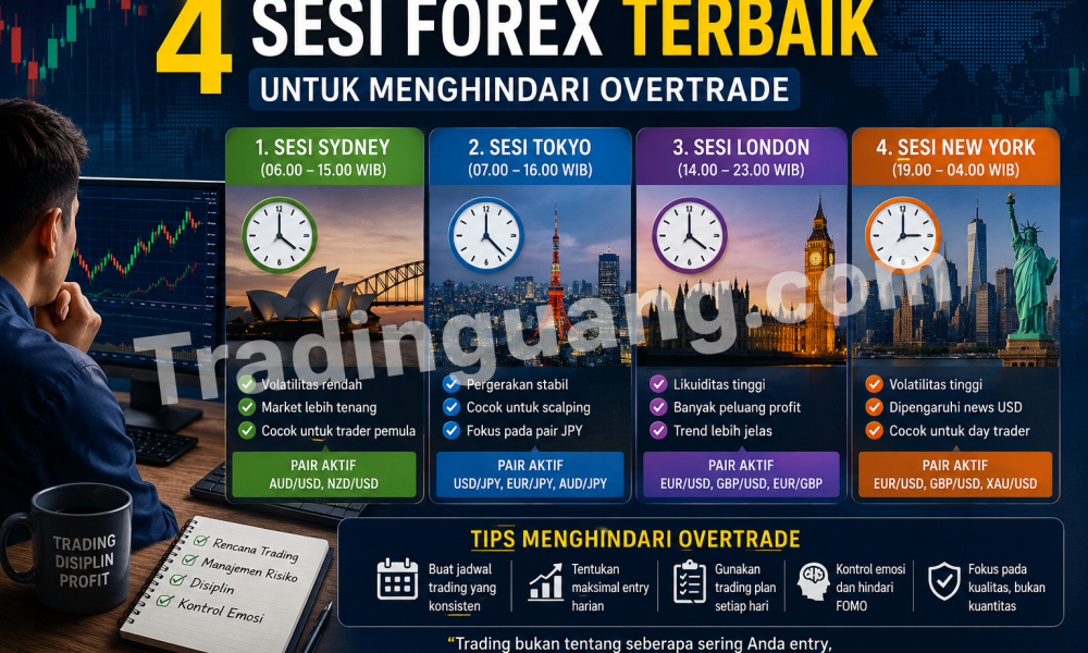 4 Sesi Forex Terbaik untuk Menghindari Overtrade