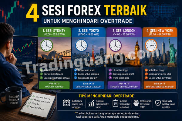 4 Sesi Forex Terbaik untuk Menghindari Overtrade