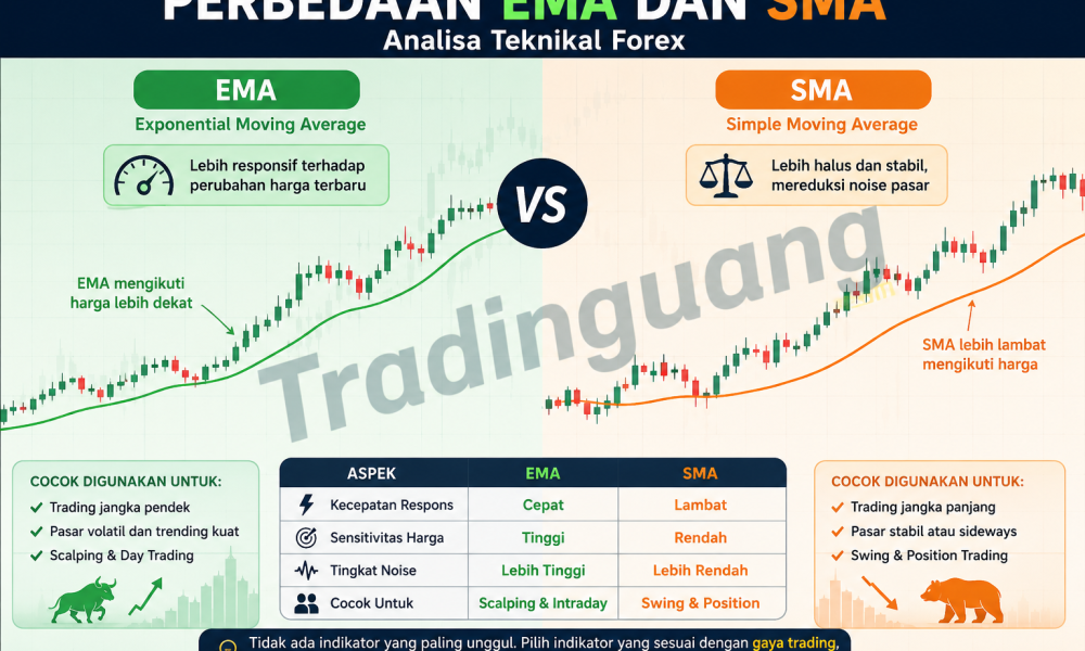 Analisa Teknikal Forex: Perbedaan EMA dan SMA