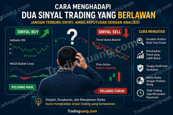Cara Menghadapi Dua Sinyal Trading yang Berlawanan
