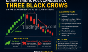 Karakteristik Pola Candlestick Three Black Crows yang Perlu Anda Kenali