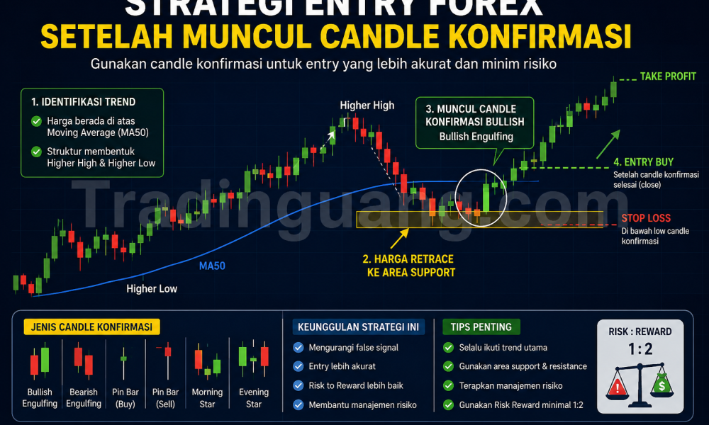 Strategi Entry Forex Setelah Muncul Candle Konfirmasi Akurat
