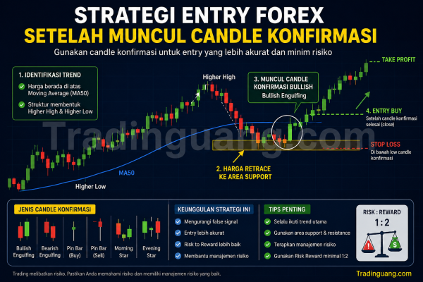 Strategi Entry Forex Setelah Muncul Candle Konfirmasi Akurat