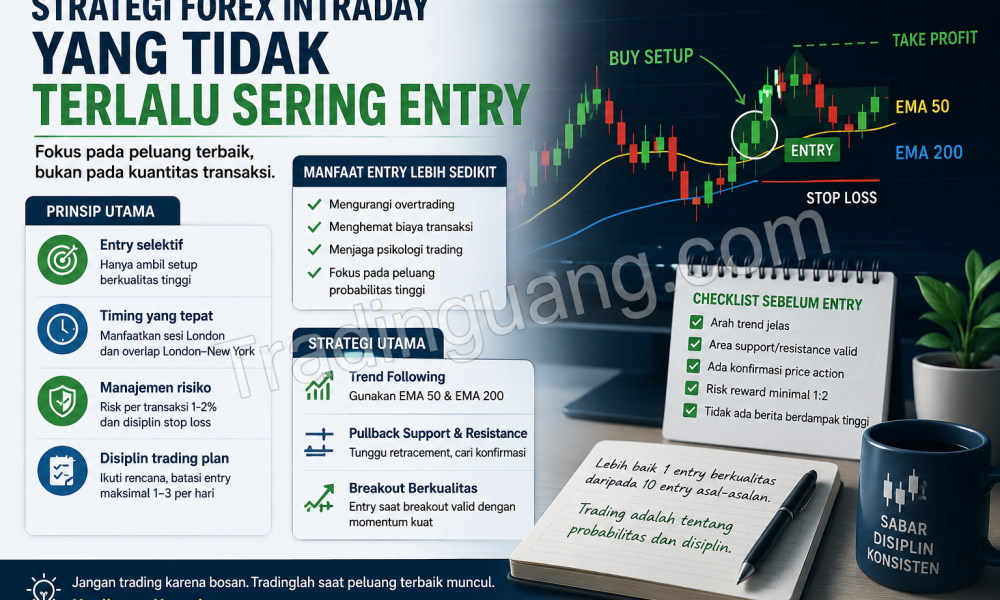 Strategi Forex Intraday yang Tidak Terlalu Sering Entry