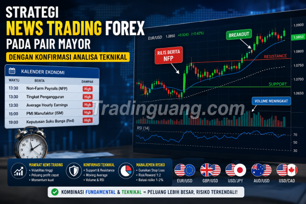 Strategi News Trading Forex Pada Pair Mayor dengan Konfirmasi Analisa Teknikal