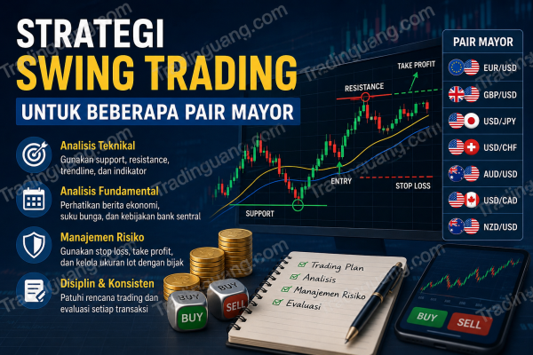 Strategi Swing Trading untuk Beberapa Pair Mayor Forex