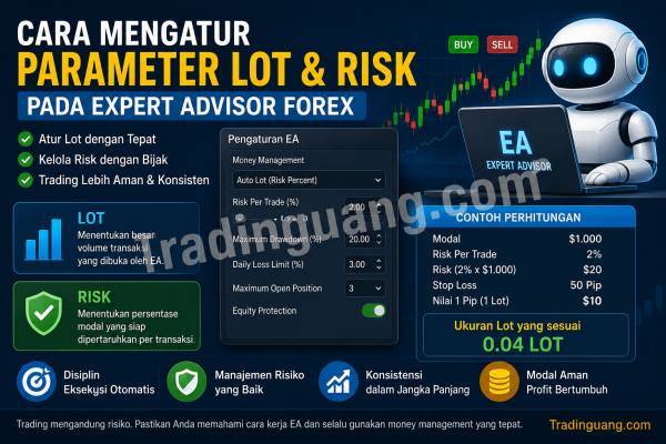 Cara Mengatur Parameter Lot dan Risk pada Expert Advisor Forex