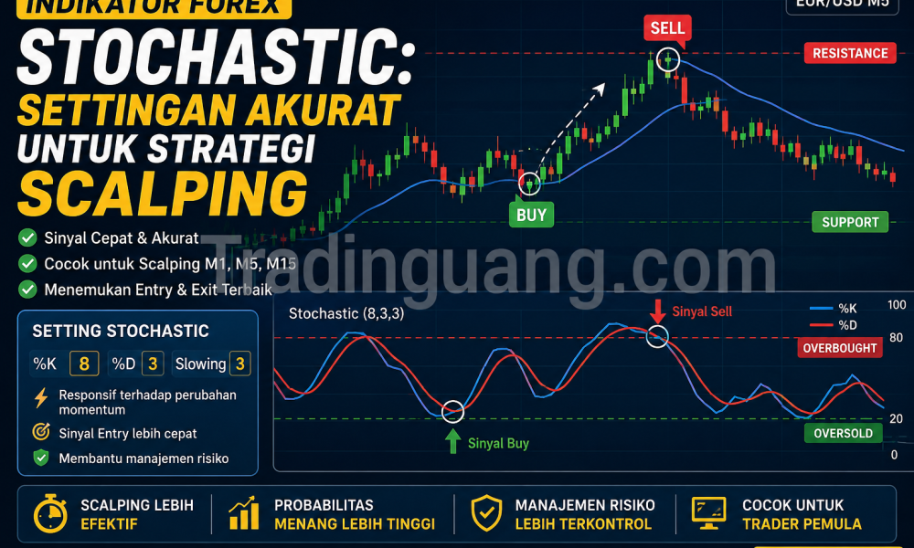 Inilah Settingan Indikator Forex Stochastic yang Akurat untuk Strategi Scalping