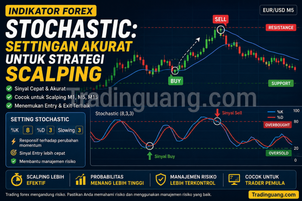 Inilah Settingan Indikator Forex Stochastic yang Akurat untuk Strategi Scalping
