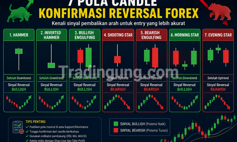 Pola Candle Konfirmasi Reversal: 7 Sinyal Forex yang Wajib Diketahui