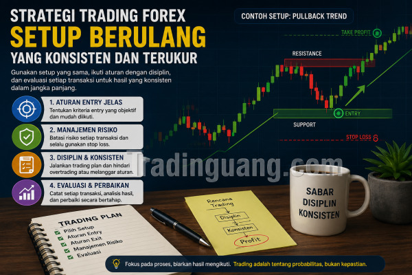 Strategi Trading Forex dengan Setup Berulang yang Konsisten