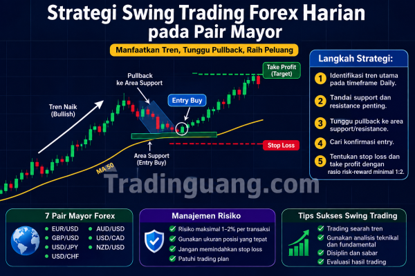 Strategi Swing Trading dengan Timeframe Forex Harian untuk Pair Mayor