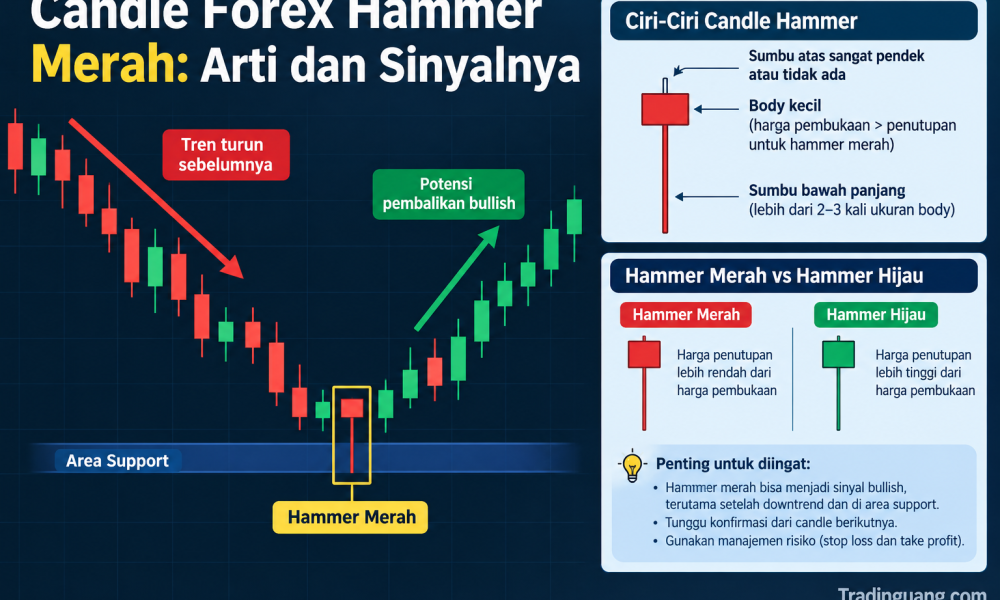 Apa Arti dari Candle Hammer Berwarna Merah?