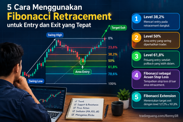 5 Cara Menggunakan Fibonacci Retracement untuk Entry dan Exit yang Tepat