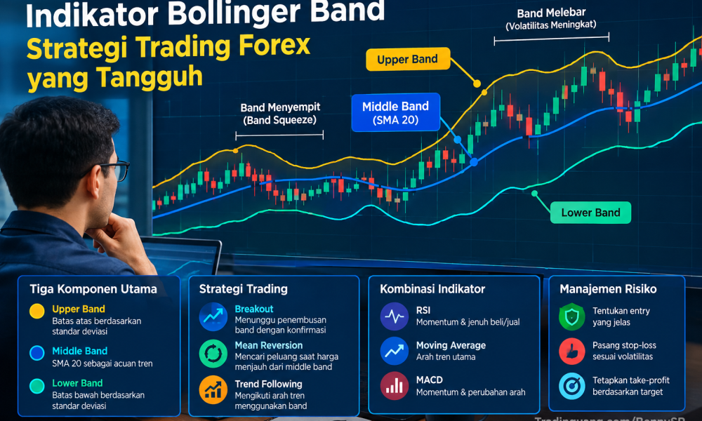 Cara Membaca Indikator Bollinger Band sebagai Strategi Trading Yang Tangguh