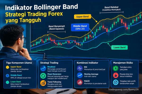 Cara Membaca Indikator Bollinger Band sebagai Strategi Trading Yang Tangguh