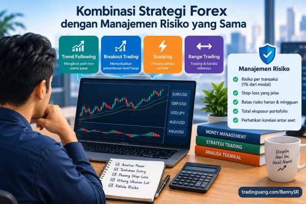 Cara Mengkombinasikan Beberapa Strategi Forex dengan Manajemen Risiko yang Sama