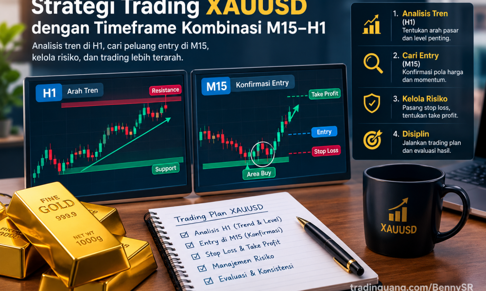 Strategi Trading XAUUSD dengan Timeframe Kombinasi M15–H1