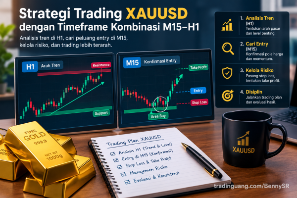 Strategi Trading XAUUSD dengan Timeframe Kombinasi M15–H1